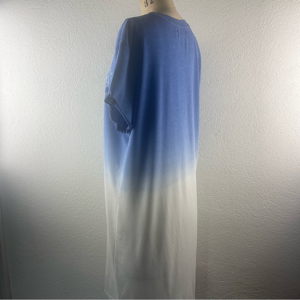 Junk Food I L Los Angeles Rams Football Sports Fan Heathered Ombré T-Shirt Dress - Picture 5 of 16